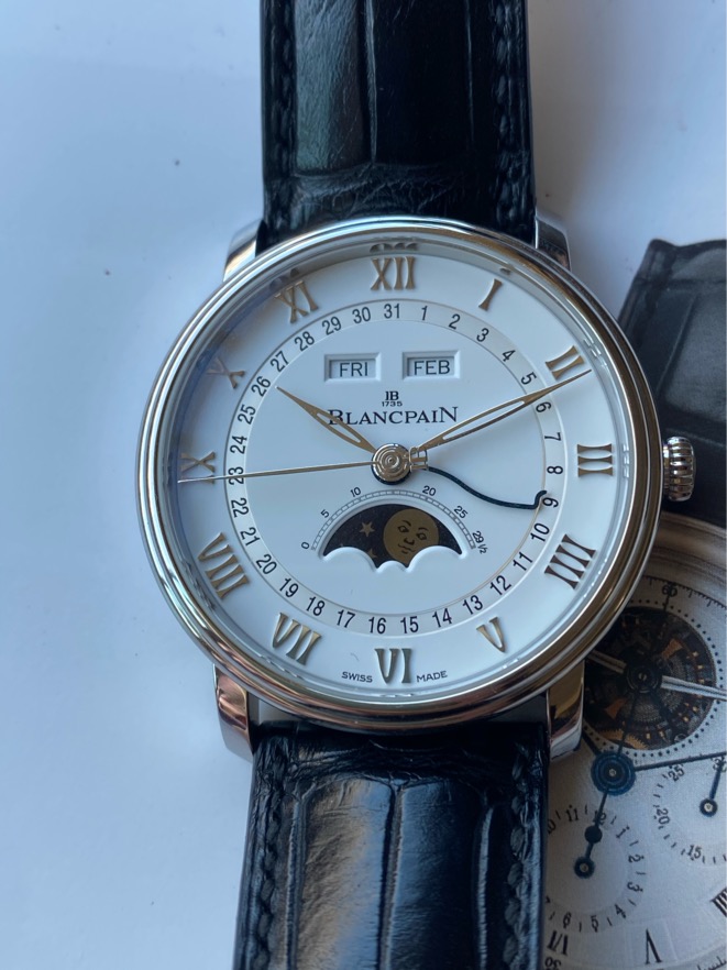 Blancpain villeret moonphase & complete calendar sale