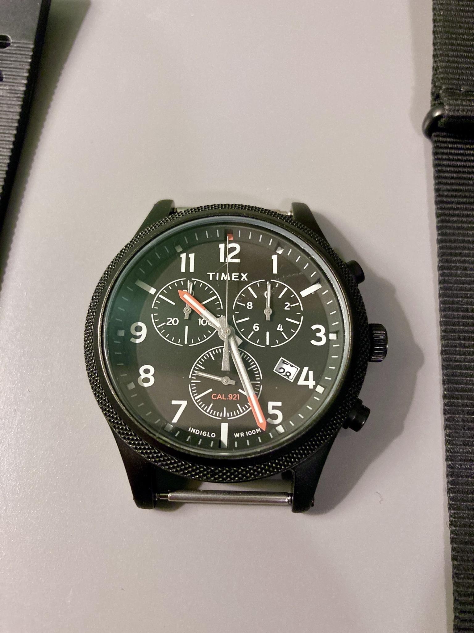 WTS Timex Allied LT Chronograph 42mm with 3 Straps 45 OBO WatchCharts Marketplace