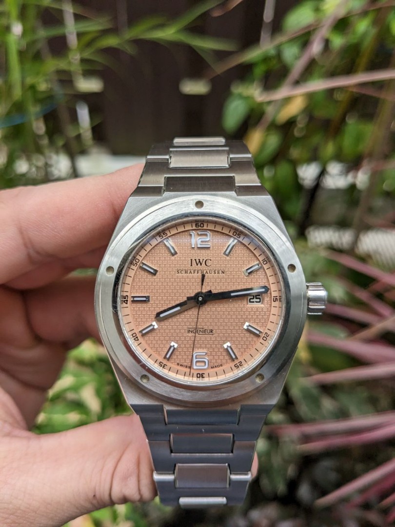 RARE IWC Ingenieur Salmon IWC 3227 11 WatchCharts Marketplace