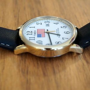 Timex Easy Reader Gold Tone George W Bush Presidential Center WatchCharts Marketplace