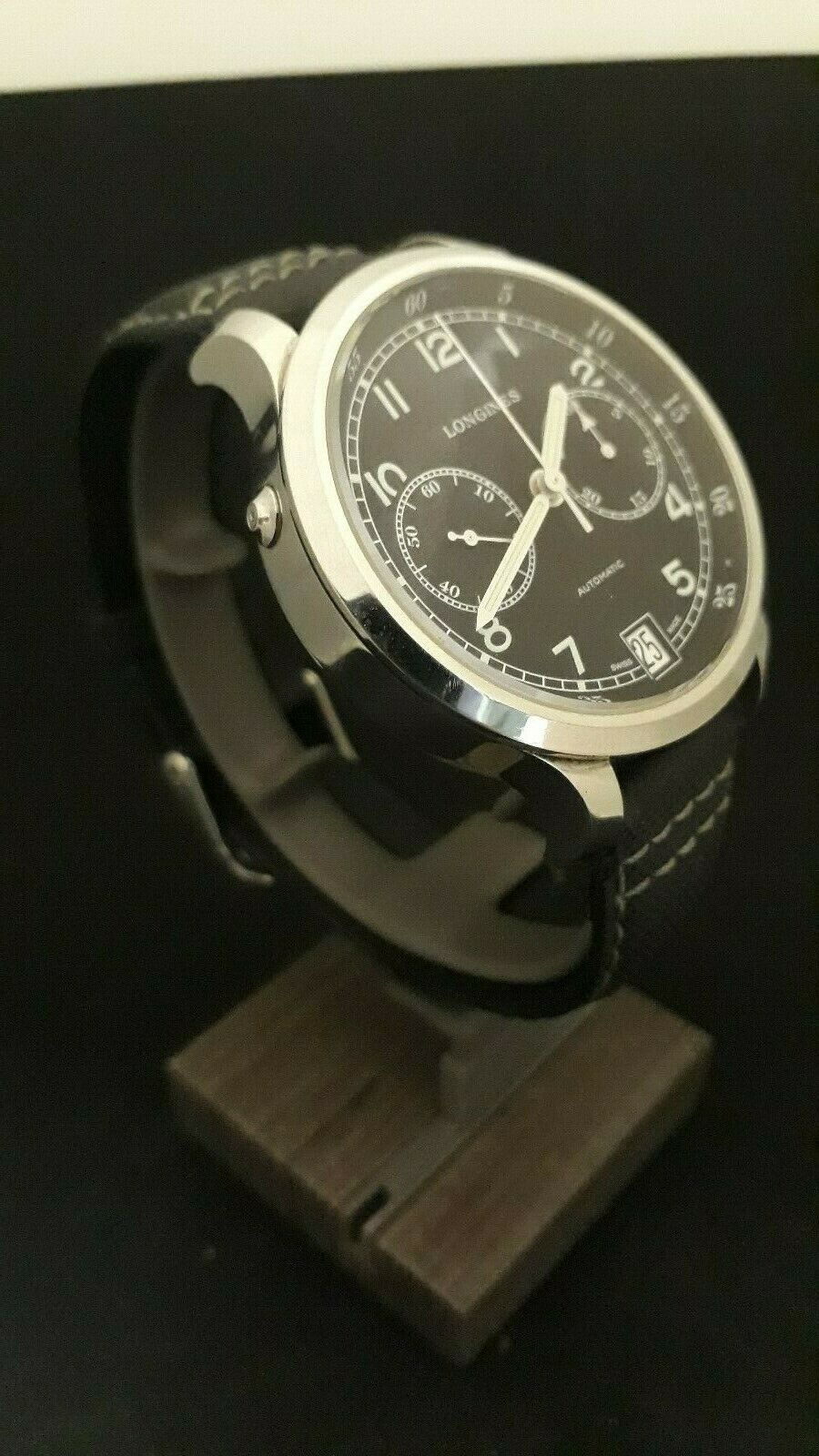 Longines Heritage Military 1938 Chronograph Black Dial Men s Watch