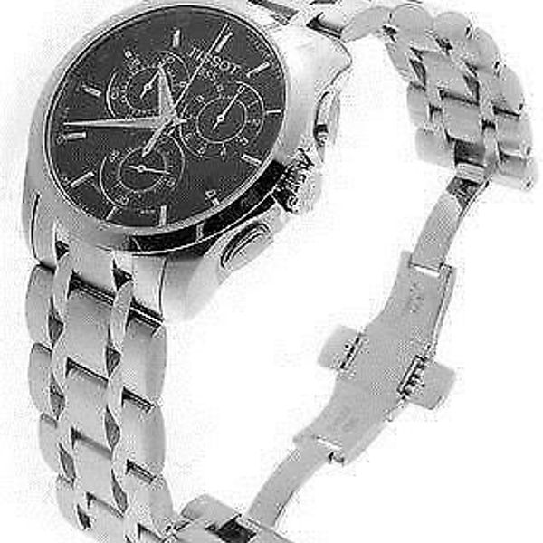 Tissot Couturier 41 mm Chronograph Men's Watch - Silver (T0356171105100 ...