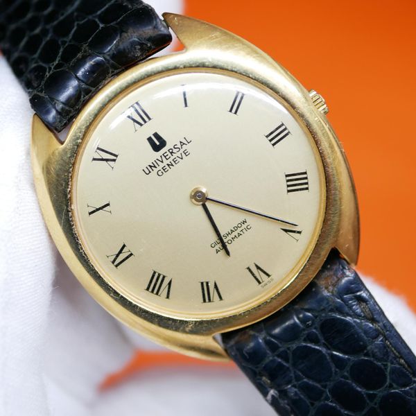 WTS] Universal Geneve Gilt Shadow Automatic Gold Plated for $349 |  WatchCharts Marketplace