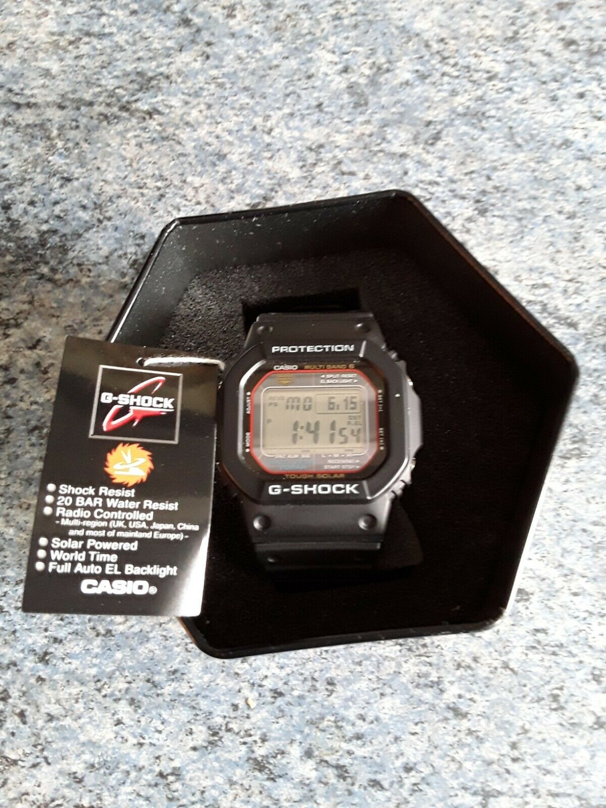 Casio Gw M5610 1er G Shock The Origin Digital Wristwatch For Men Black Grey Watchcharts