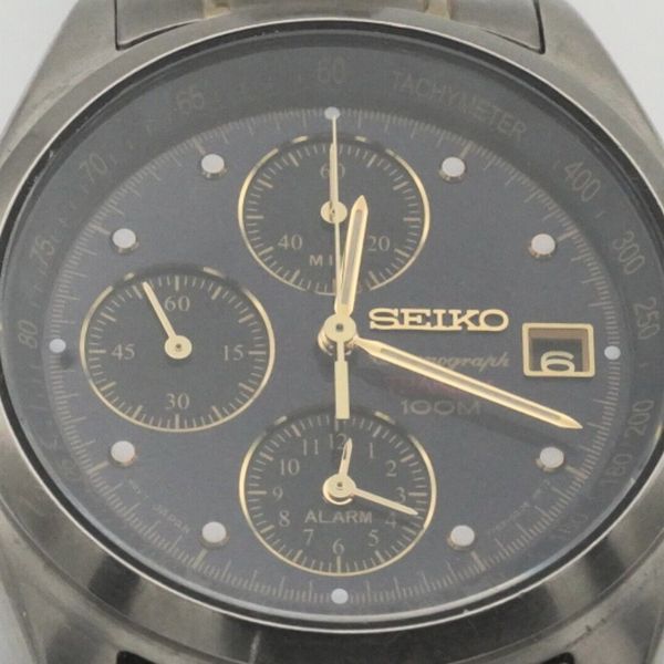 Japan Seiko 7T62-0FD0, Titanium, Alarm, Chronograph, Thachymeter ...