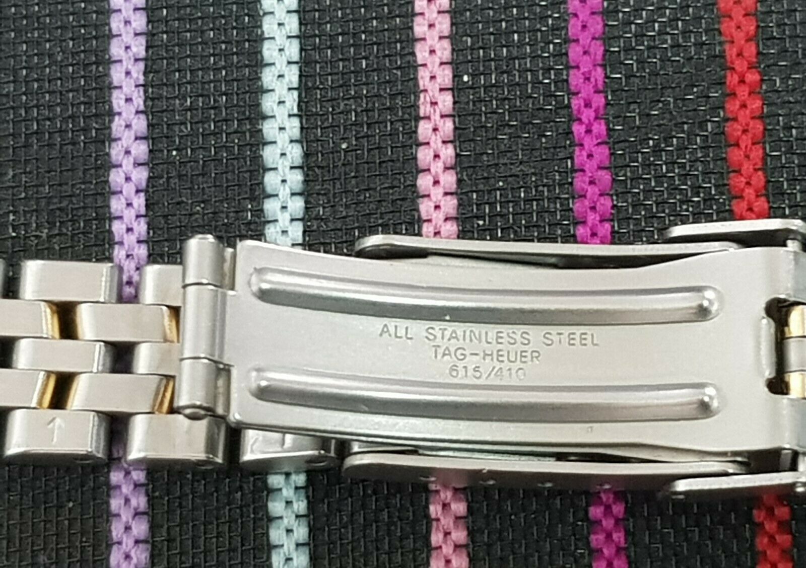 TAG HEUER VINTAGE LADIES TWO TONE S S BRACELET REF.615 410 15 mm