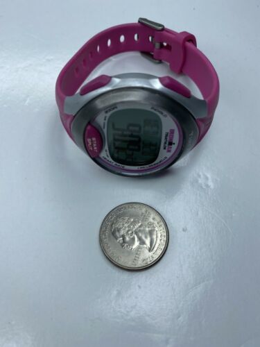 E Timex Triathalon Ironman Stainless Y7 M015 N13073 LCD Pink