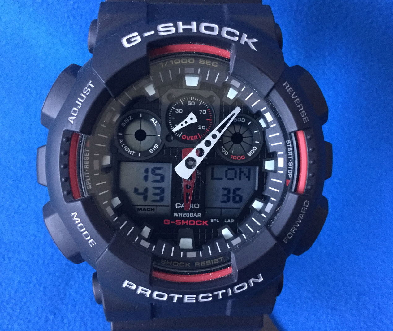 g shock water 20 bar resist world time