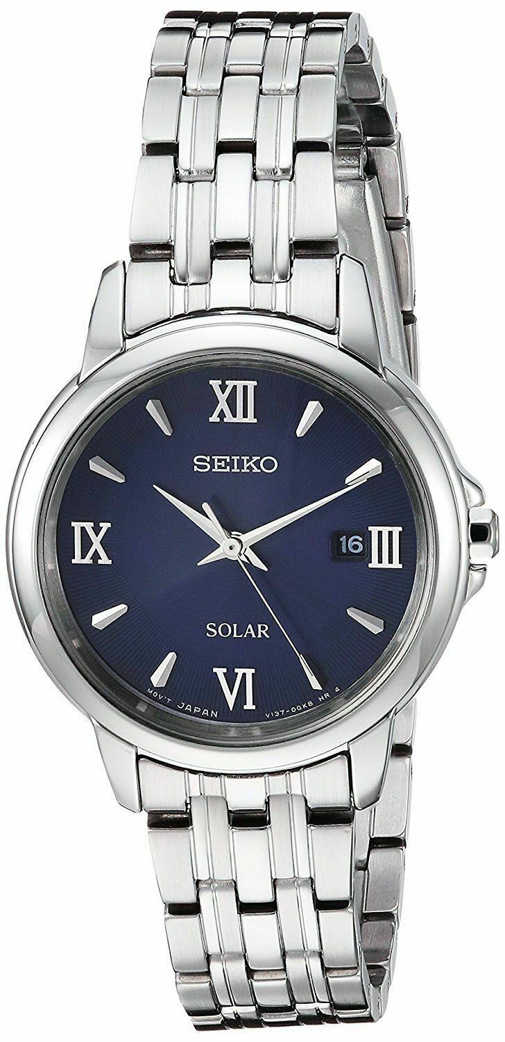 Seiko Women s Solar Essentials Stainless Steel Bracelet Watch