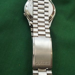 seiko 5 Automatic Day/Date 7s26-02T2 Silver Dial Men's Watch