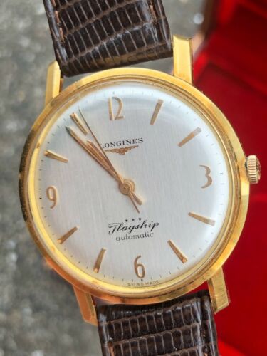 18k Solid Gold Longines Flagship Fullset All Original Ref 3404