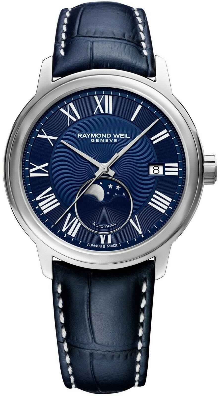 Raymond weil store maestro moonphase blue