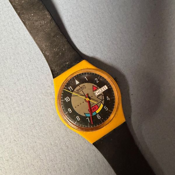 1985 SWATCH Watch Yamaha Racer GJ700 Swiss Made - All Original Vintage ...
