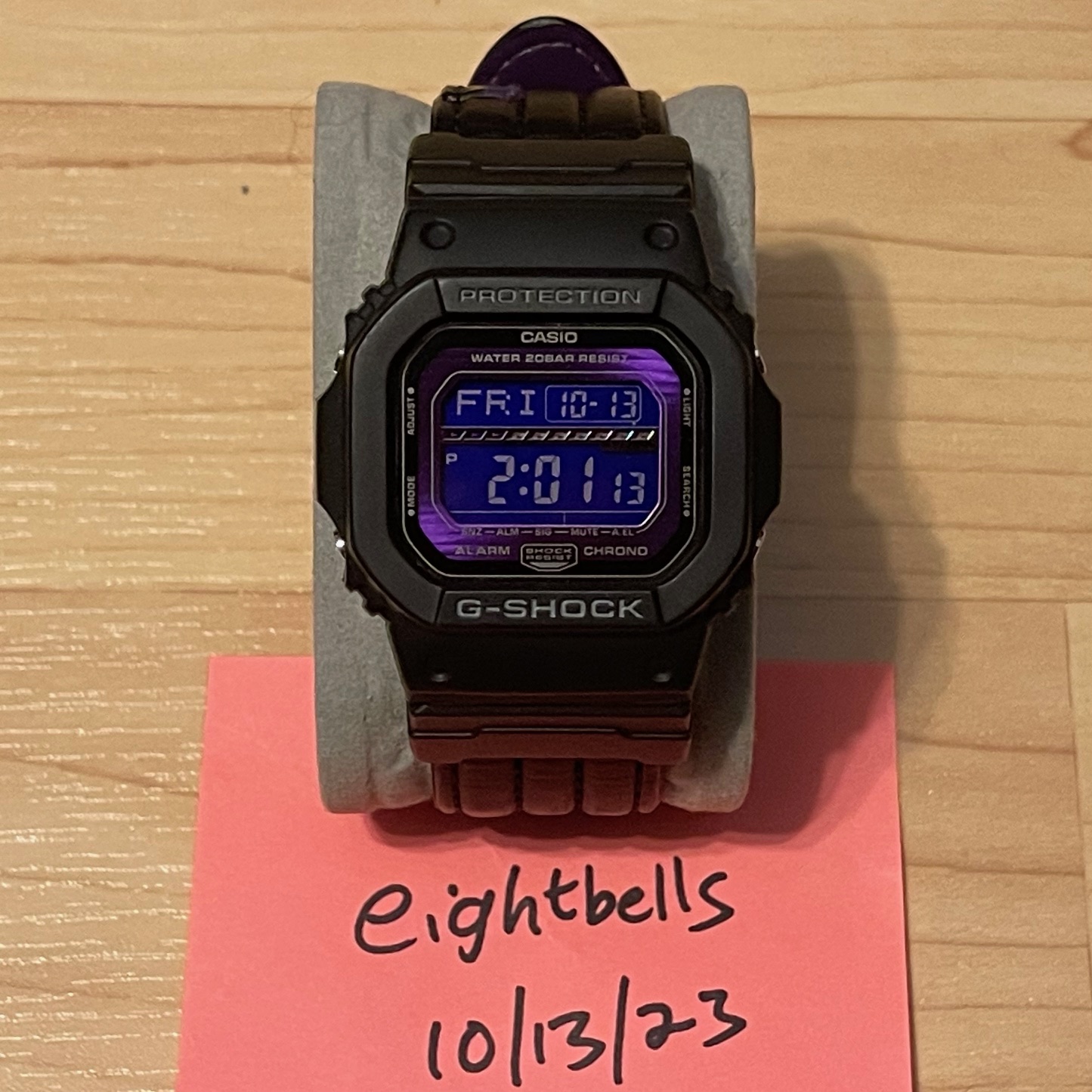 WTS] Casio G-Shock GLS-5600L-1 G-Lide Leather Band Purple Negative