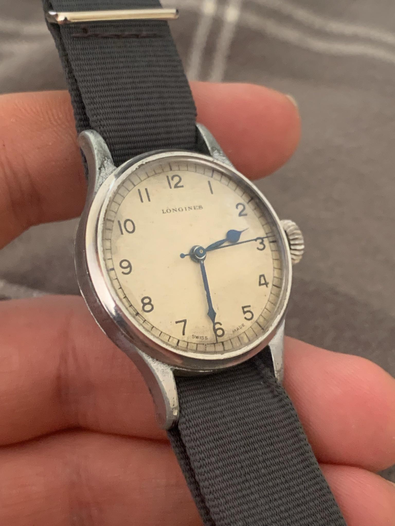 WTS Vintage 1943 Longines 4830 Military WW2 RAF 6B 159 calibre