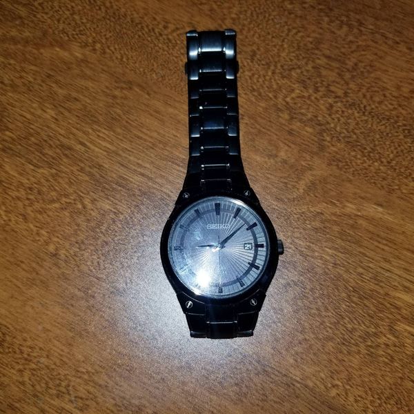 WTS] Seiko Men's SNE325 Dress Solar Black Stainless Steel Watch |  WatchCharts