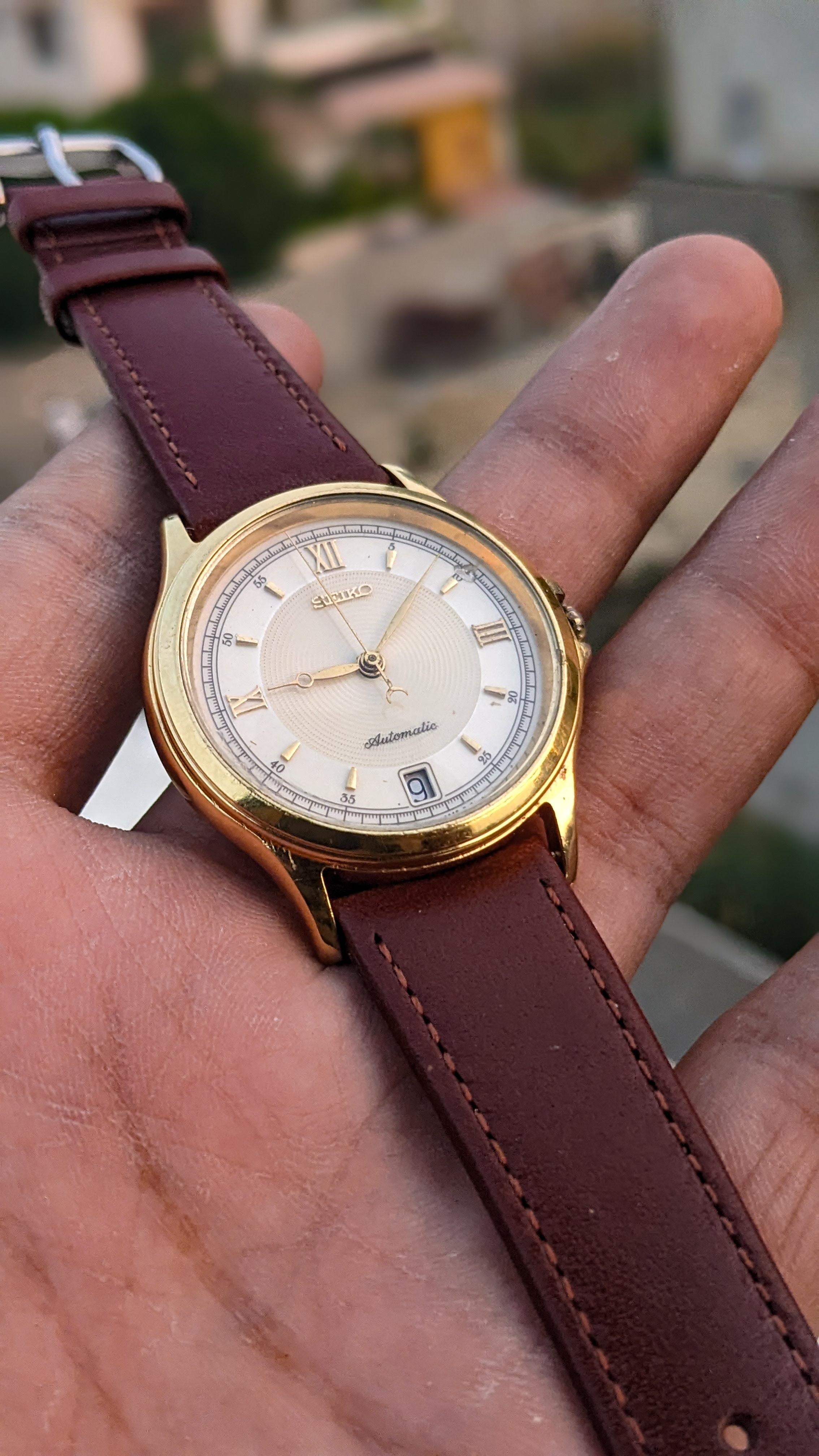 WTS] Rare Seiko Automatic 90's gold plated ++ 4s15 movement 25