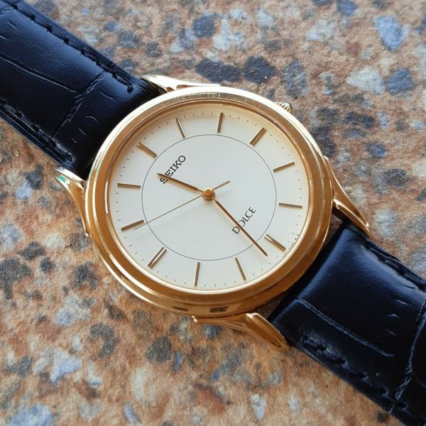 Seiko Dolce 5E31 7A40 High Accuracy Quartz HEQ January 1997 Dress