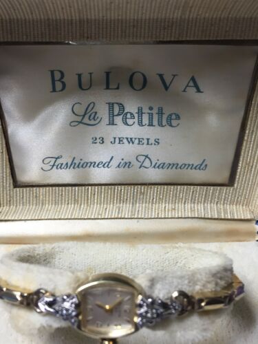 Bulova la petite 23 jewels fashioned in on sale diamonds