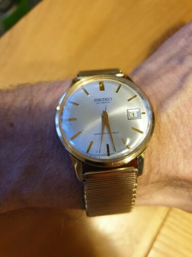 【時計】SeikoAngle   Diashock 17 jewels Seiko 1965 Diashock 17 Jewel Automatic Gents Watch. 7625-1990 calb