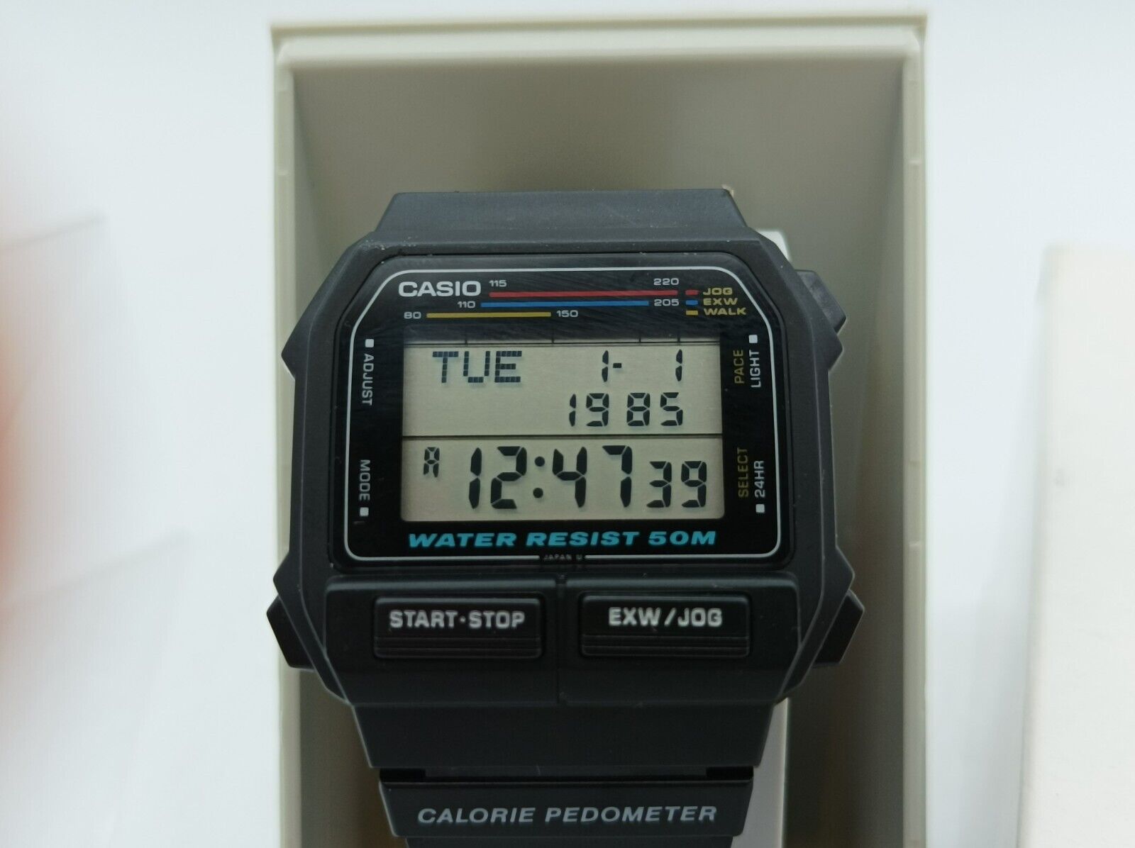 NOS Vintage Casio EXW-50 CALORIE PEDOMETER Jog & Walk 611 Module