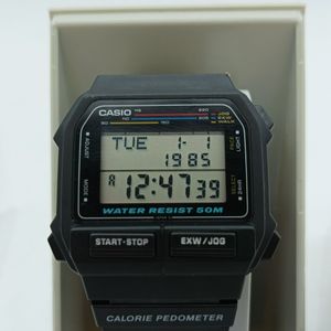 NOS Vintage Casio EXW-50 CALORIE PEDOMETER Jog & Walk 611 Module