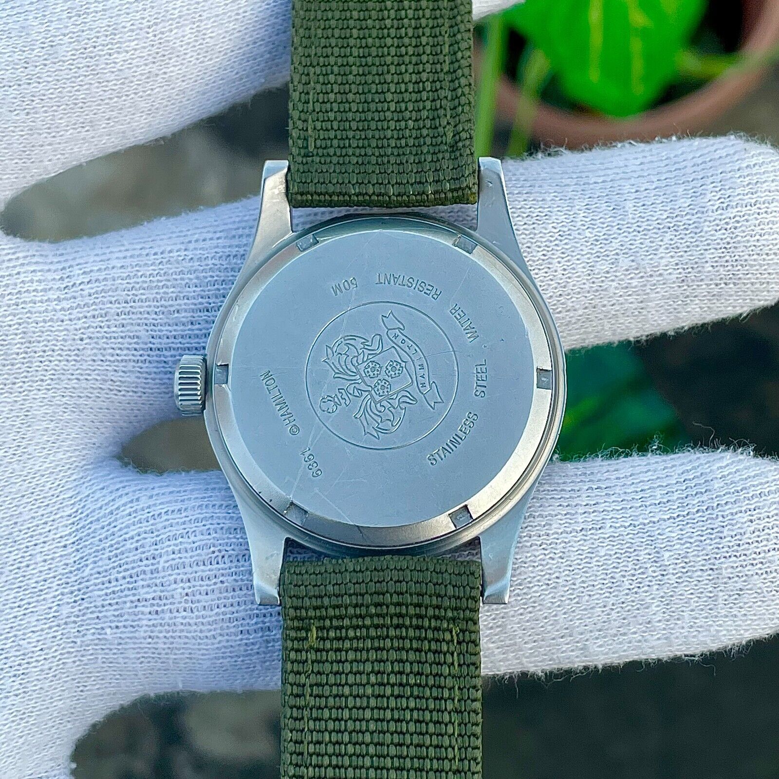 Vintage Hamilton Khaki Field Military Quartz Swiss Made Men's 38mm