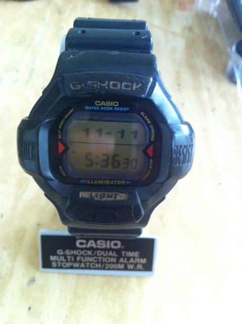 極美品 CASIO G-SHOCK DW-8030 1995年 テロップ ブラック 海外モデル