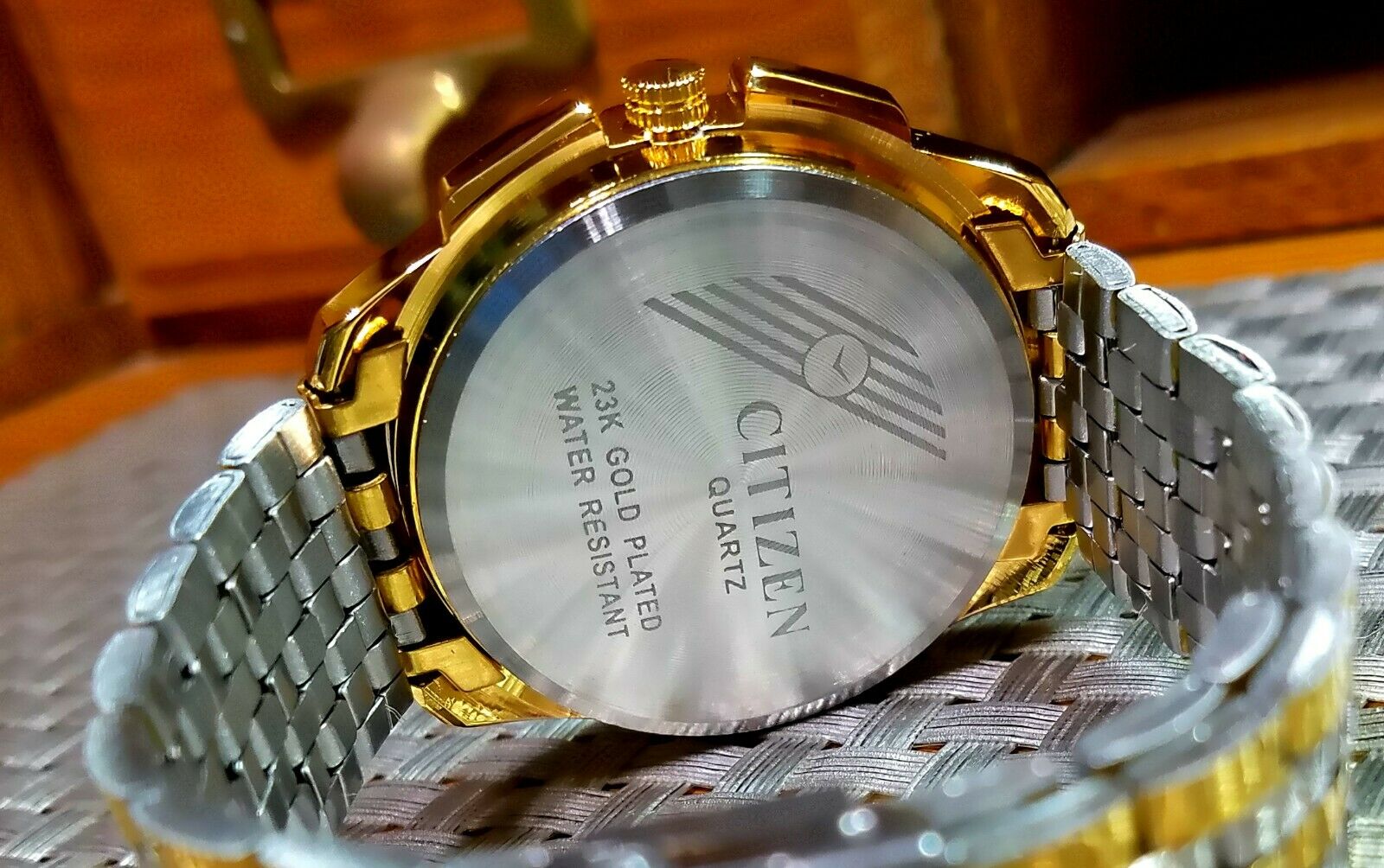 【買い正本】CITIZEN　23　CARAT GOLD PLATED クォーツ　ヴィンテージ　電池切れ　古い物　ジャンク扱い　腕時計　ウォッチ　シチズン その他