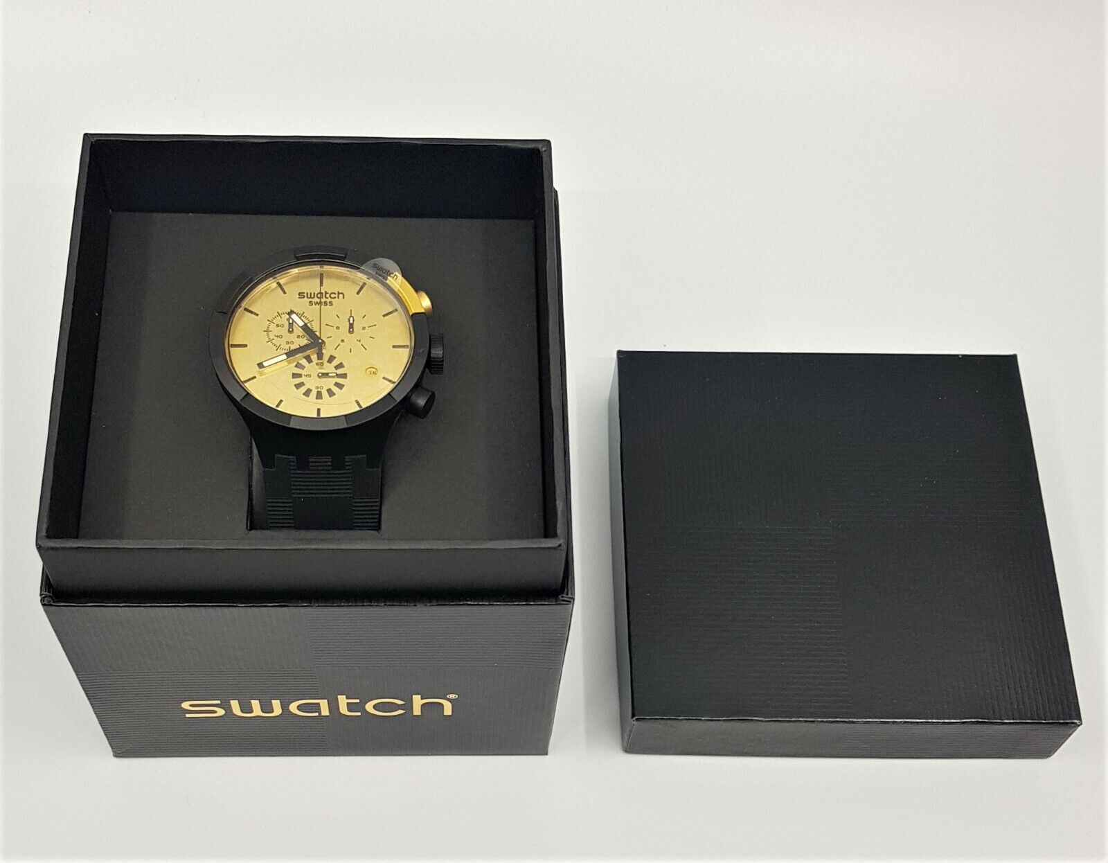 SWATCH BIG BOLD CHRONO - CHECKPOINT GOLDEN - LIMITED EDITION