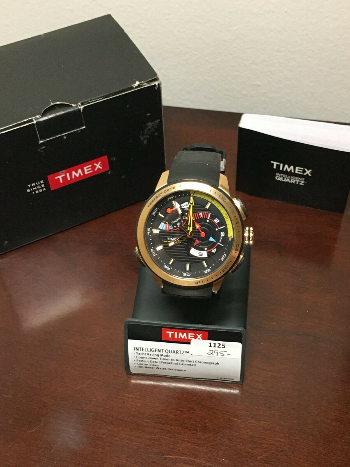 Timex Yacht Racer Black / Rose Gold-tone Intelligent Quartz Men's