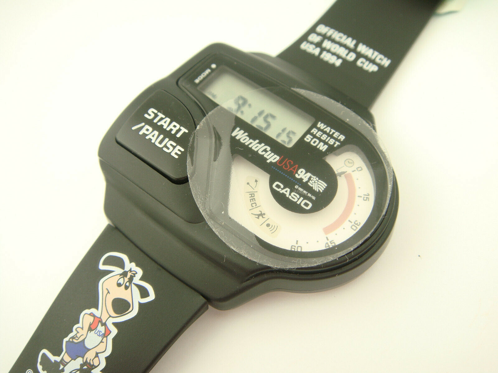 Vintage 1992 new Digital Watch CASIO SWC-04 module 766 FIFA World