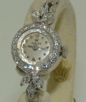 vintage rolex women's diamond watch