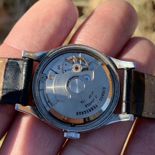 Early 50 s Girard Perregaux Automatic SS Ref. 6211 Explorer Dial