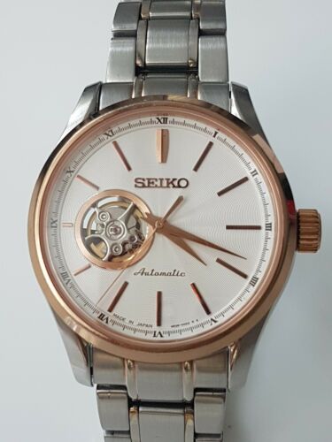 Seiko Presage 4R38 00D0 Automatik 24 Jewels Handaufzug Edelstahl