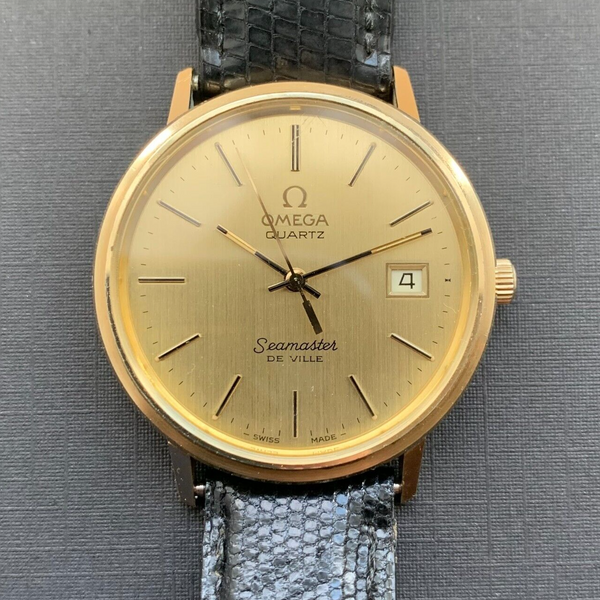 Omega quartz cheap seamaster deville