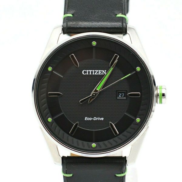 CITIZEN ECO DRIVE E111S108659 GREEN ACCENTS MEN'S WRIST WATCH