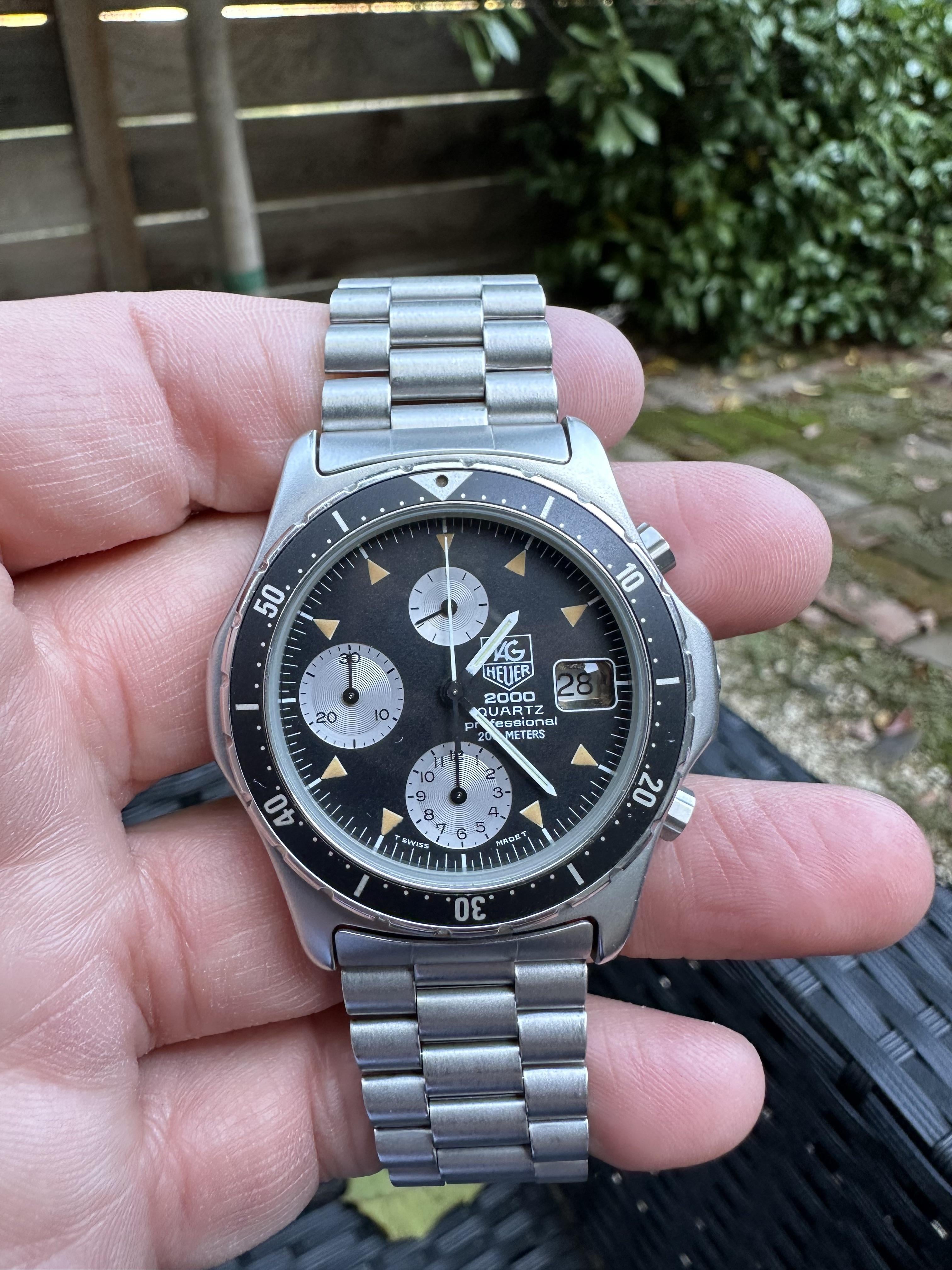 Tag heuer 2000 discount quartz professional 200 meters