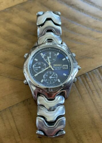 Men s Seiko SQ 50 Chronograph Watch WatchCharts Marketplace