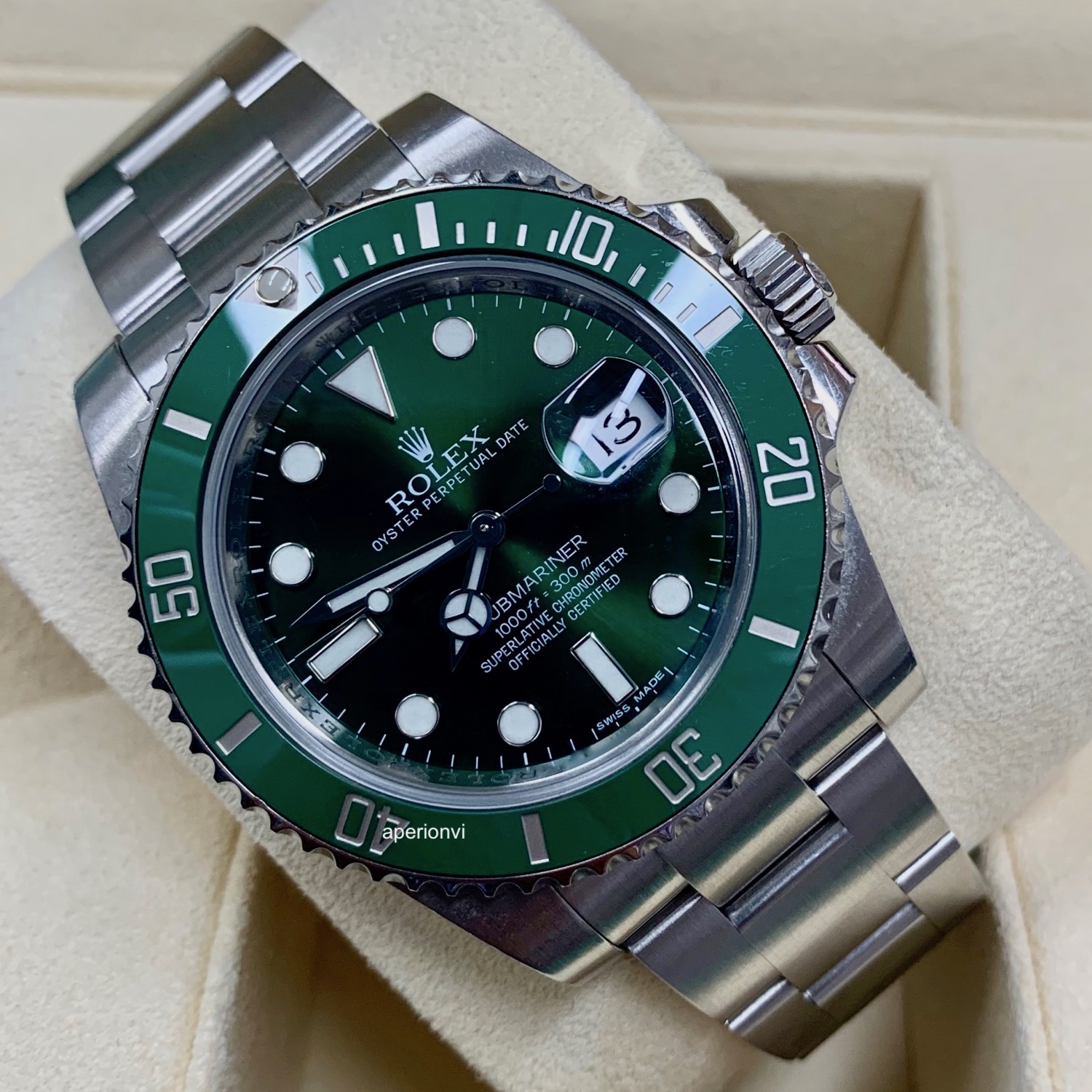 Rolex Submariner Date Hulk 116610LV 2019 Edition