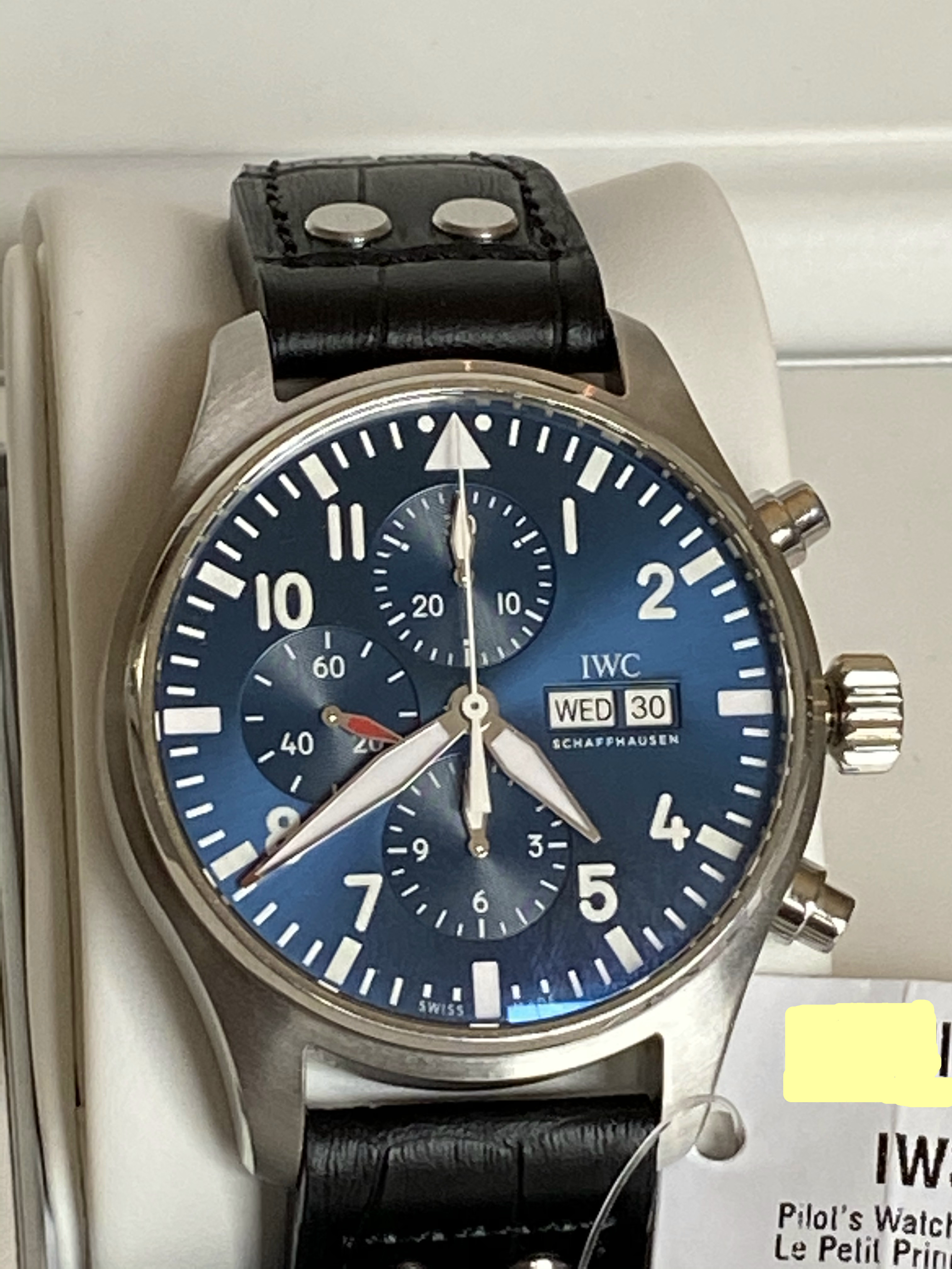 Iwc deployant clasp for pilot clearance chronograph