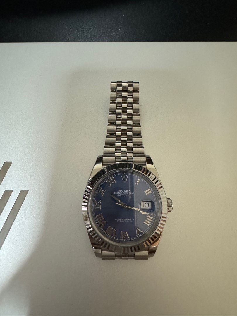 CF Rolex DateJust 126334 Blue Roman WatchCharts Marketplace