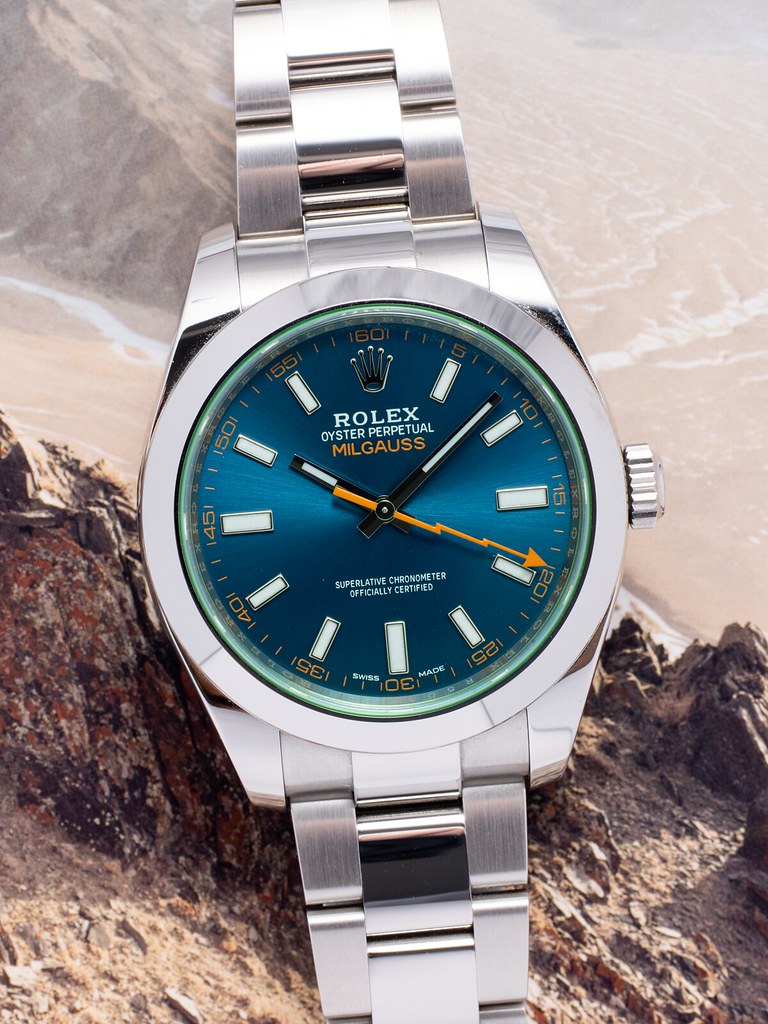 Rolex milgauss blue outlet price