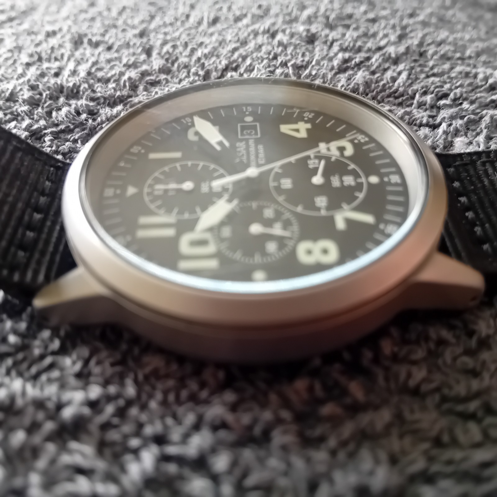RARE PULSAR SEIKO CHRONOGRAPH MILITARY RAF WATCH-PM3175X1