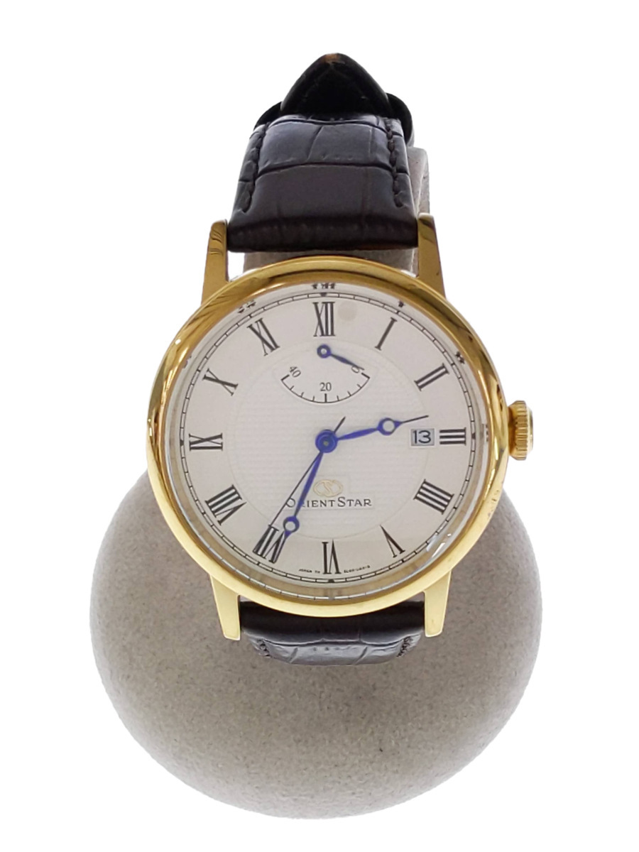 [Used] Orient Star Self-winding Watch / Analog / Leather / WHT / BRW ...