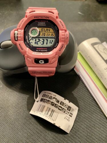 Used Casio G-Shock Riseman Pink Dolphin Whale Men's Watch GW