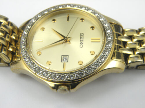 Vintage Ladies SEIKO 7N82 0HV0 Quartz Date Watch WatchCharts