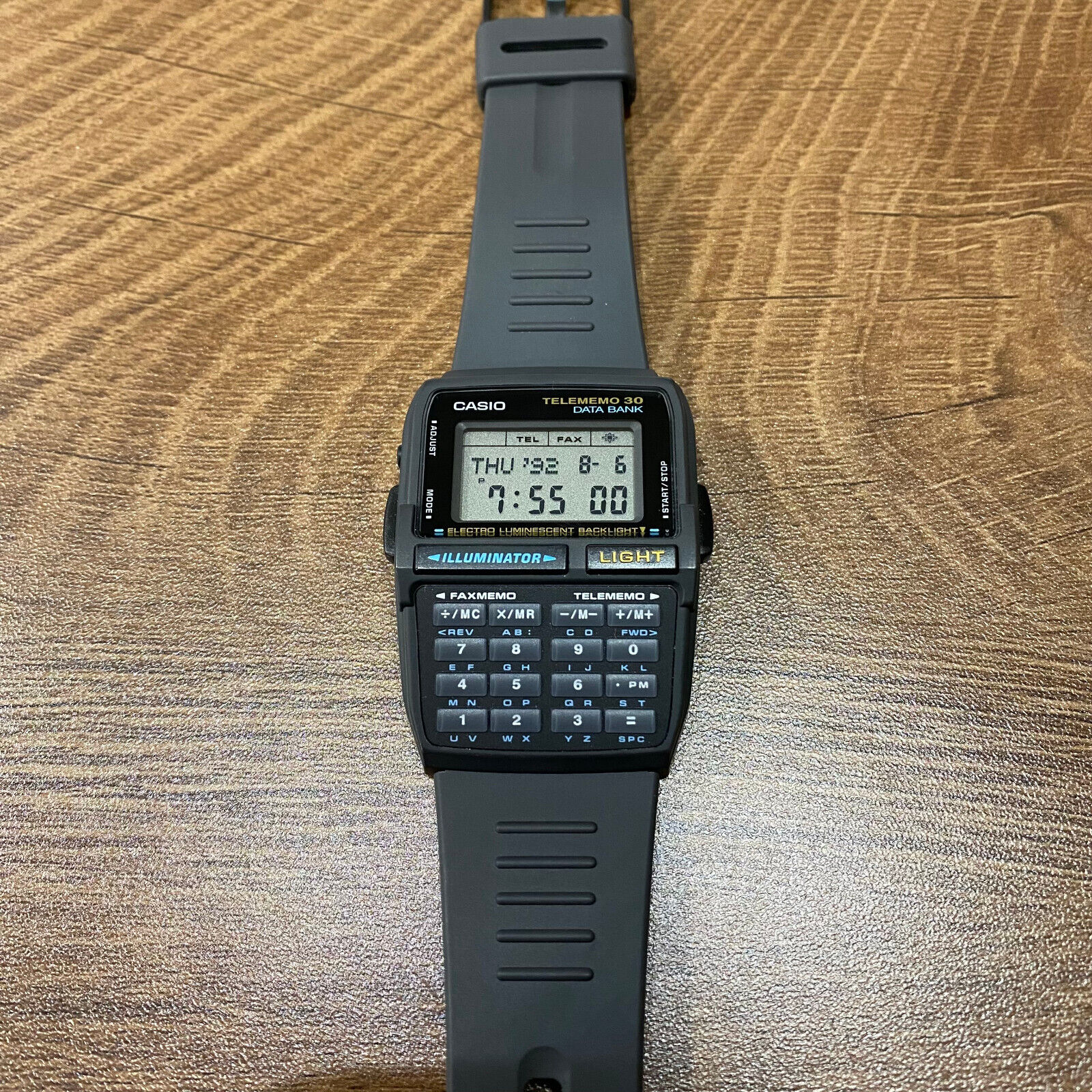 Vintage Casio DBC-30-1 Databank 30 Rare Calculator Watch 90's NOS