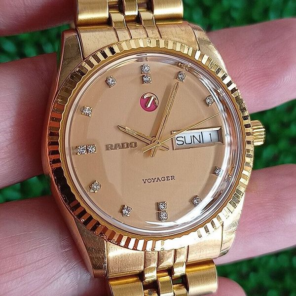 NICE RARE VINTAGE RADO VOYAGER GOLD TONE AUTOMATIC 25 JEWELS SWISS MADE WATCH WatchCharts Marketplace