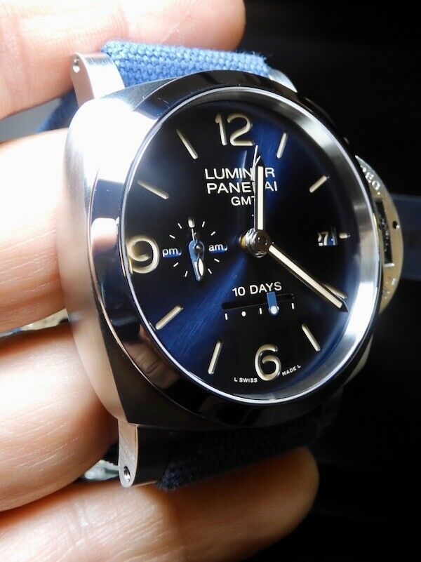 Panerai Pam 986 Blue 10 Day Auto GMT Special Edition xx 250 RARE